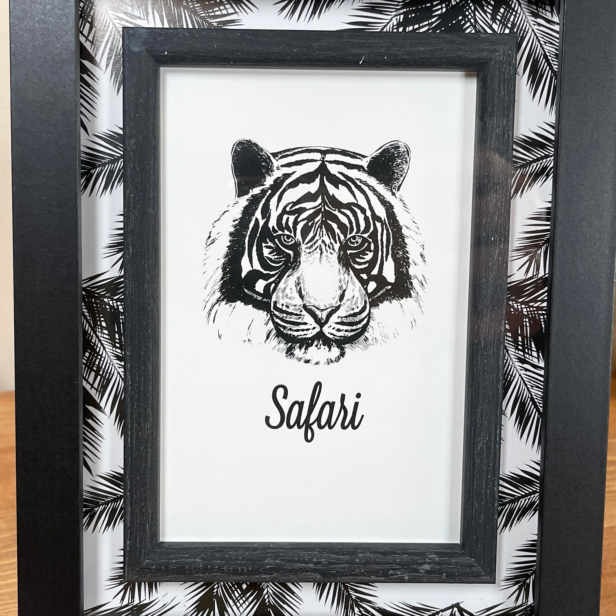 Black Jungle Photo Frame 4x6"