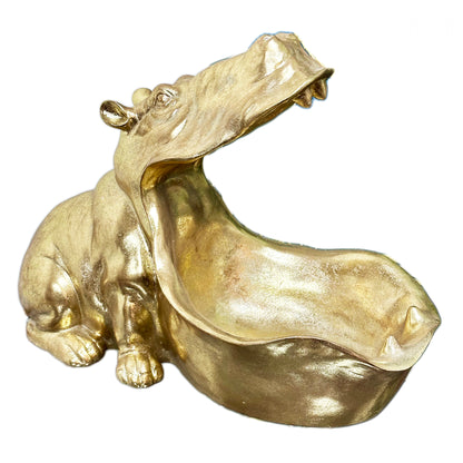 Gold Harry Hippo Storage Bowl