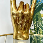 Gold Rock On Hand Vase