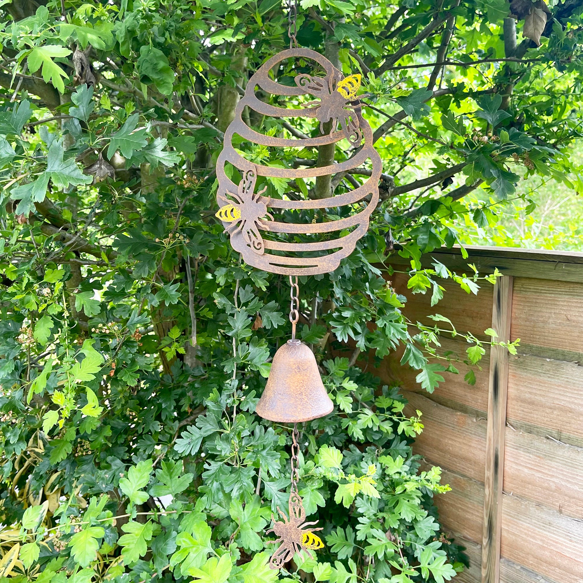 Cast Iron Bee Wind Chime