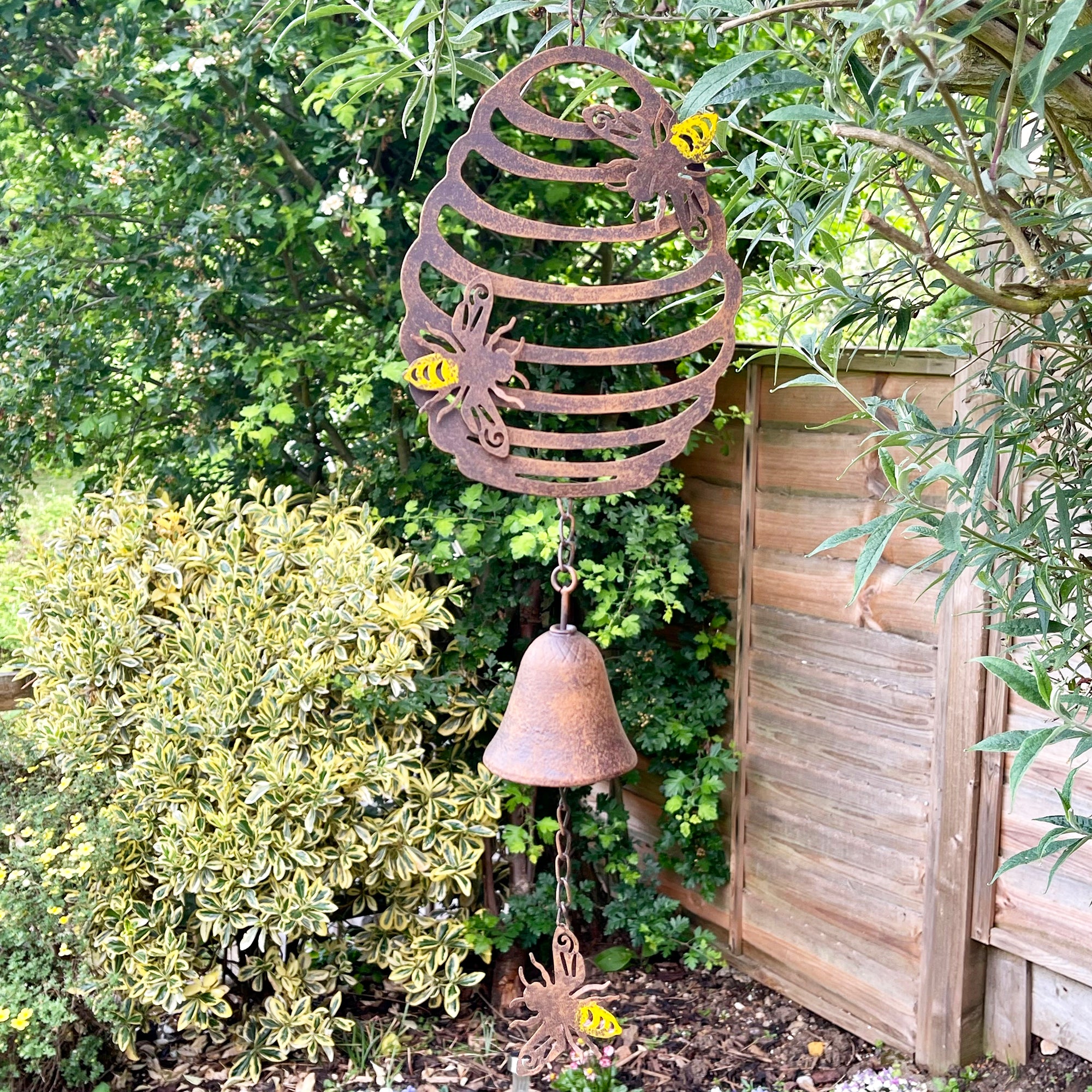Cast Iron Bee Wind Chime