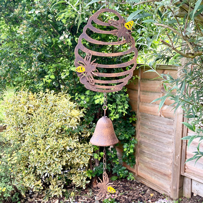 Cast Iron Bee Wind Chime