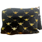 Gold Bee Tassel Make Up Bag