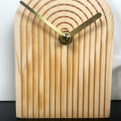 Wooden Arch Standing Clock