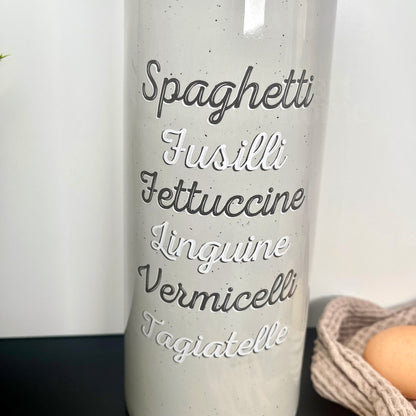 Ceramic Speckled Grey Pasta Jar