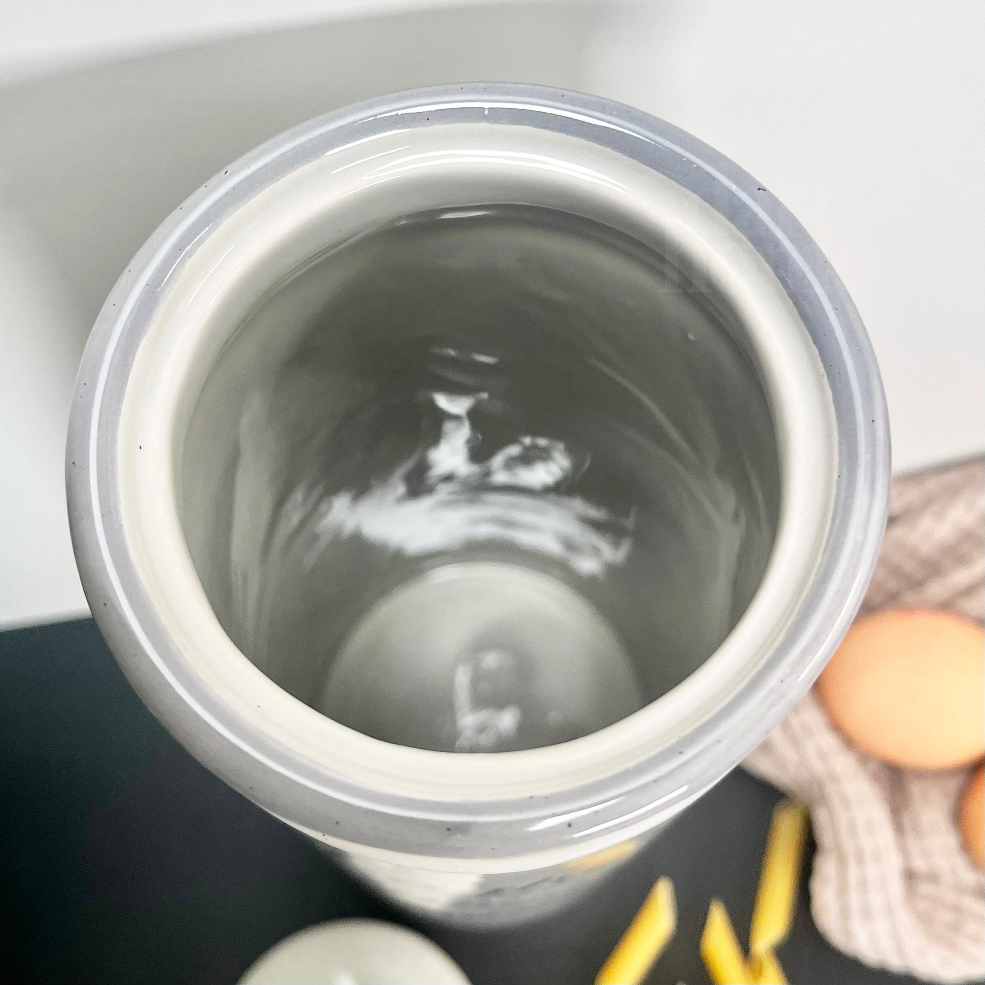 Ceramic Speckled Grey Pasta Jar
