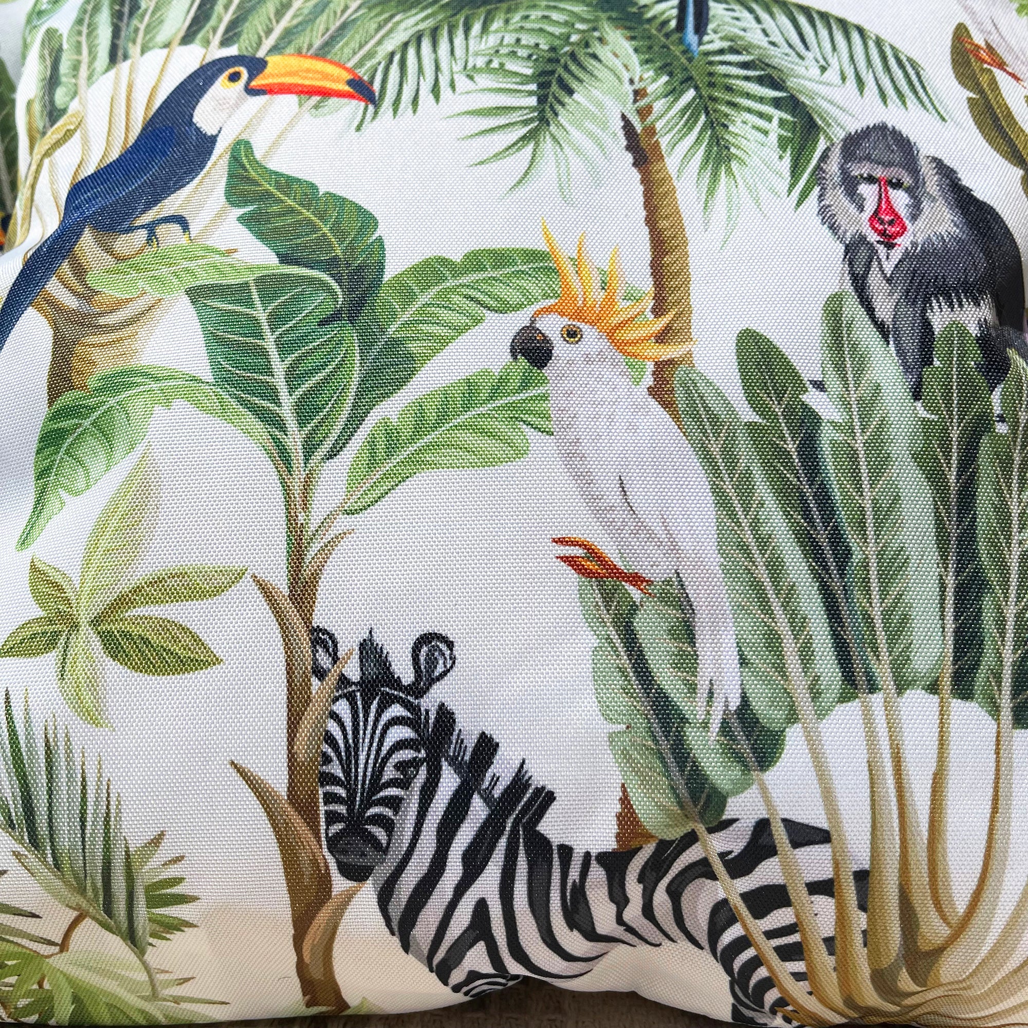 Jungle Scene Outdoor Cushion