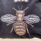 Black Queen Bee Outdoor Cushion
