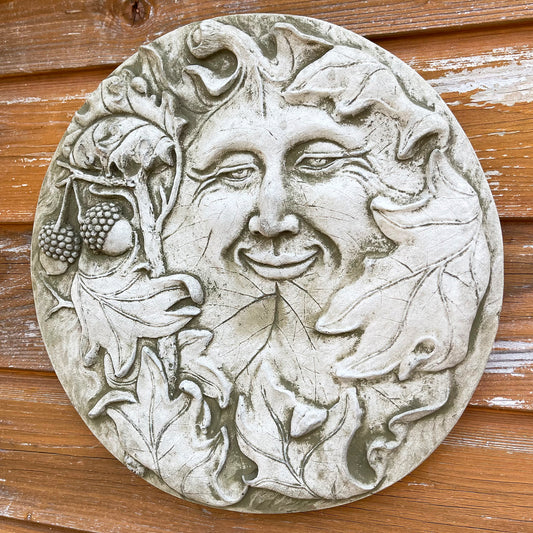 Stone Cathedral Greenman Wall Plaque