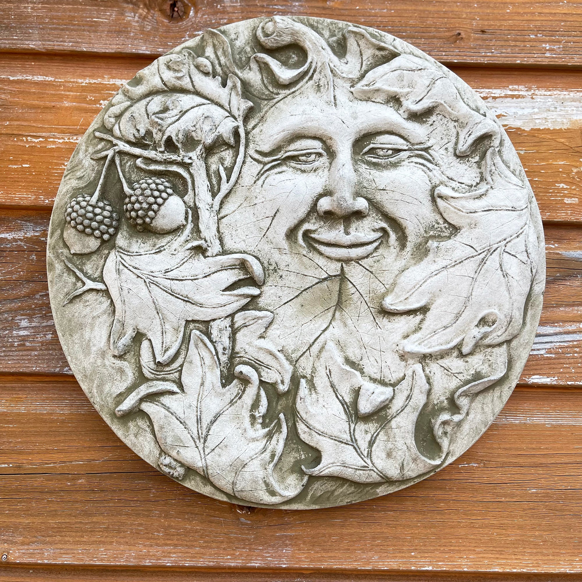 Stone Cathedral Greenman Wall Plaque