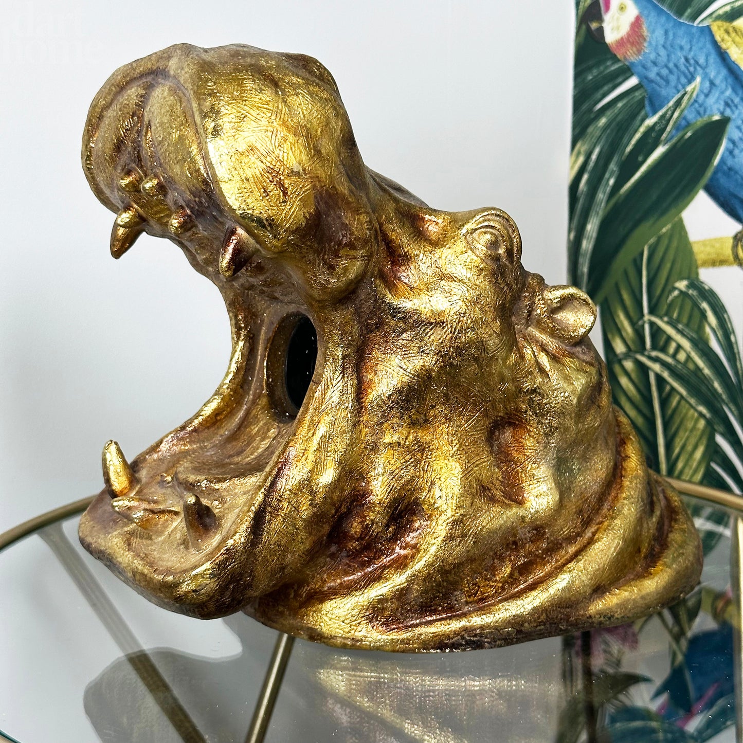 Gold Harry Hippo Table Lamp