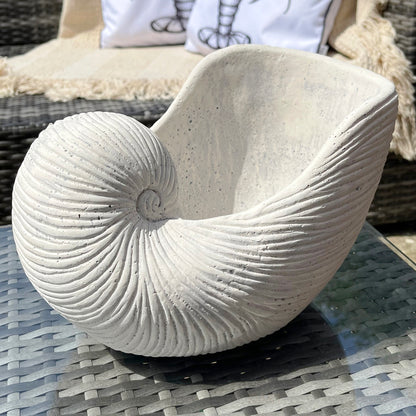 Terracotta White Shell Planter