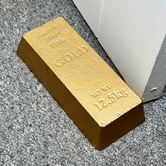 Cast Iron Gold Bar Doorstop