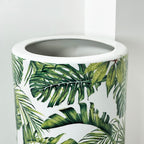 Ceramic Tropical Leaf Umbrella Stand