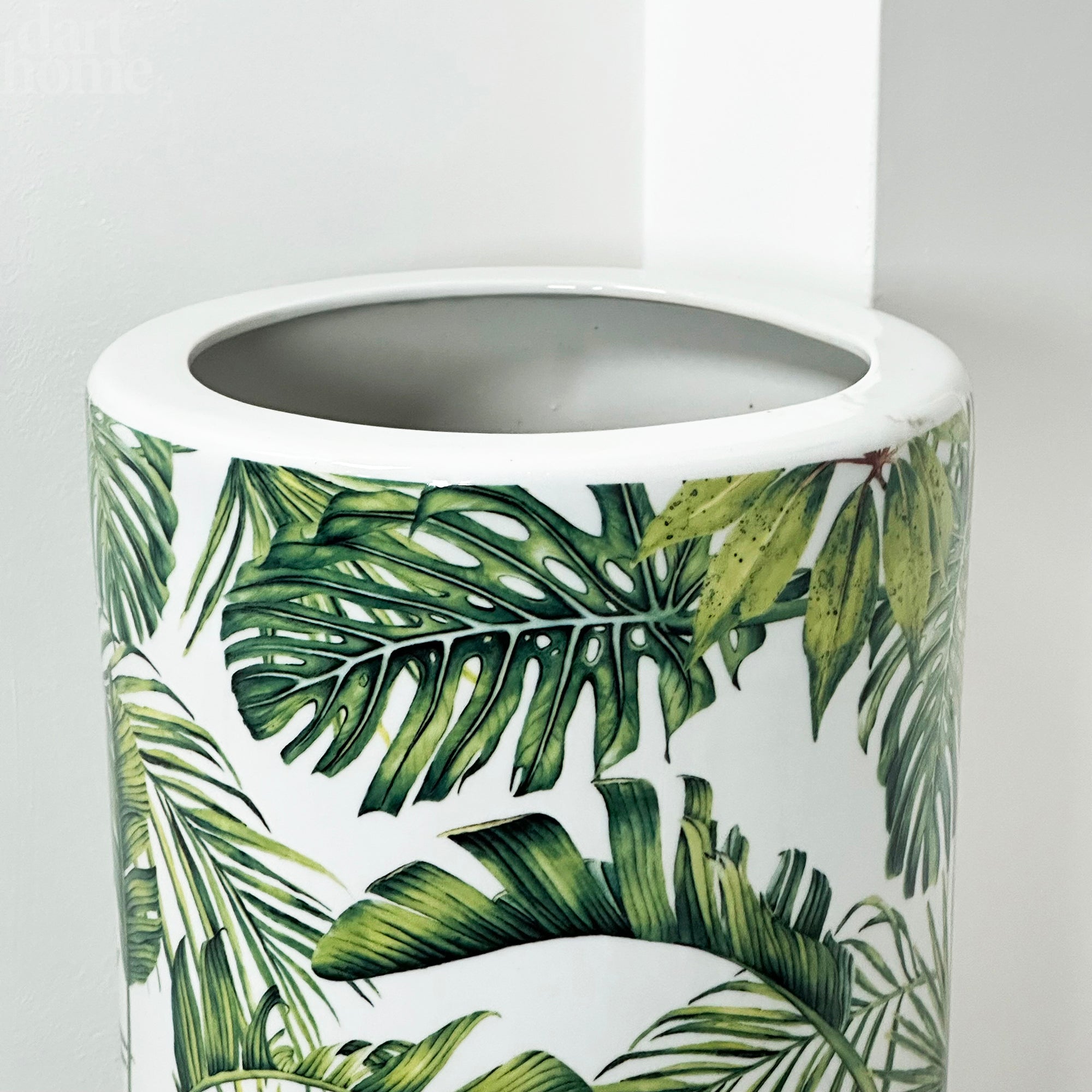 Ceramic Tropical Leaf Umbrella Stand