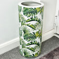 Ceramic Tropical Leaf Umbrella Stand