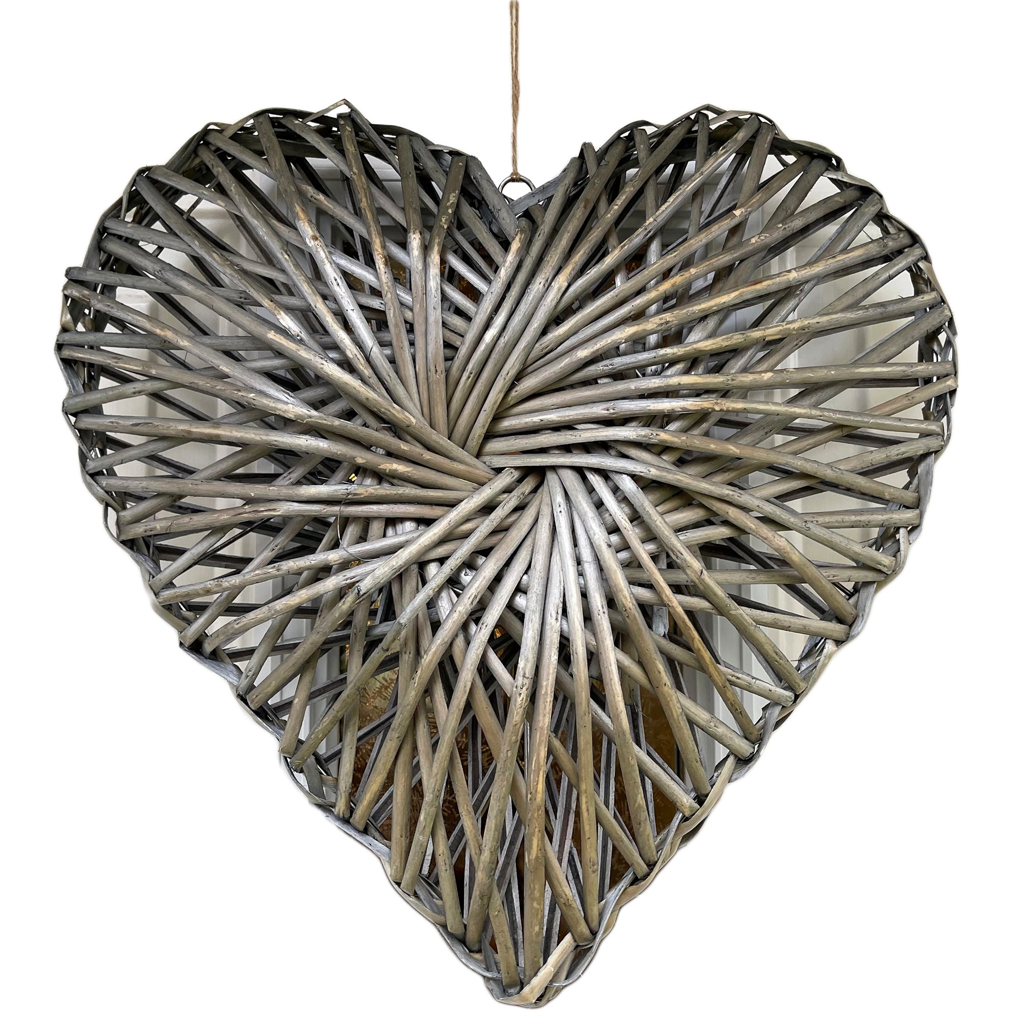 Large Wicker Heart Wall Decoration