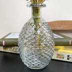Set Of 2 Large Clear Glass Vases - Round