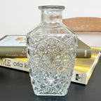 Set Of 2 Glass Bottle Vases
