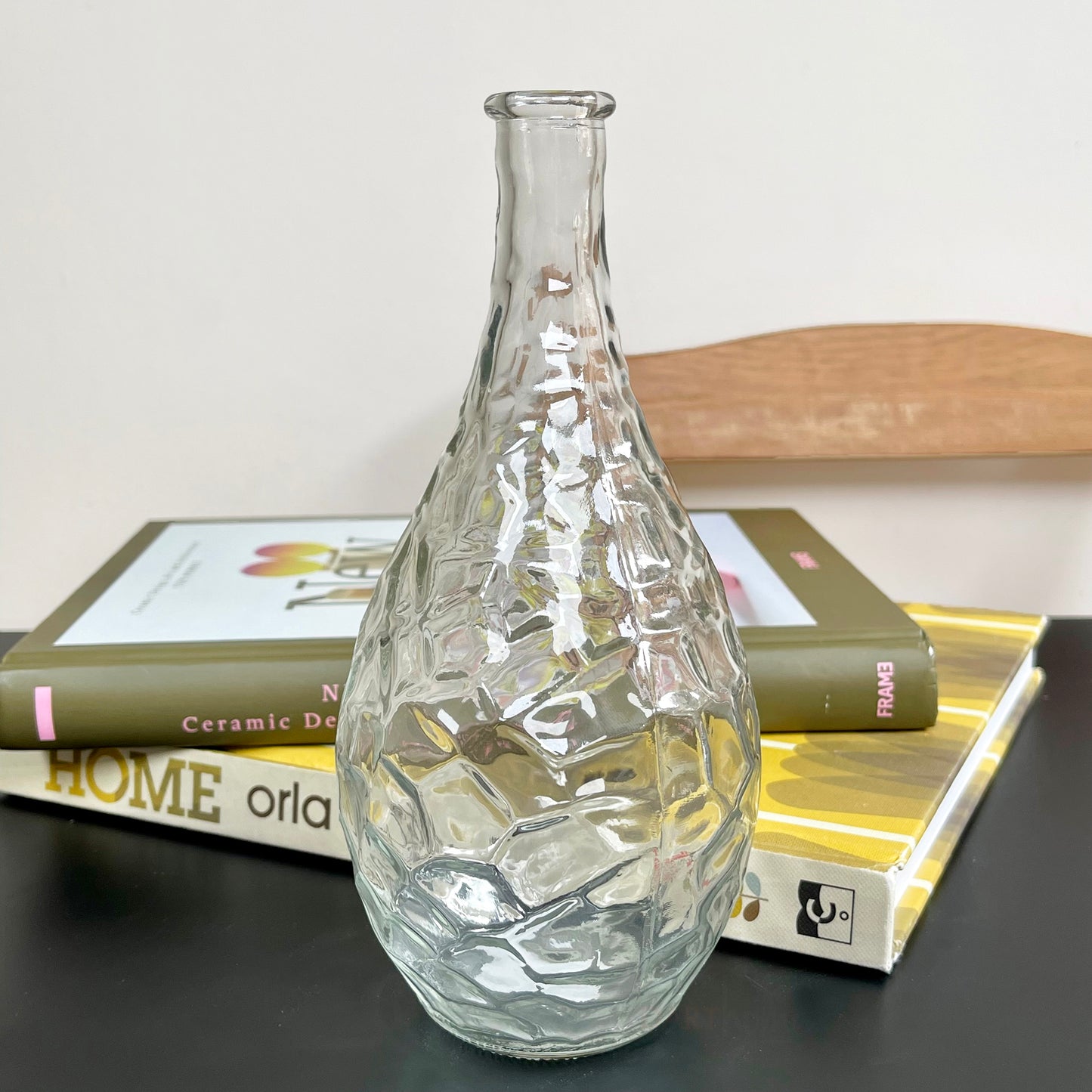 Set Of 2 Glass Bottle Vases