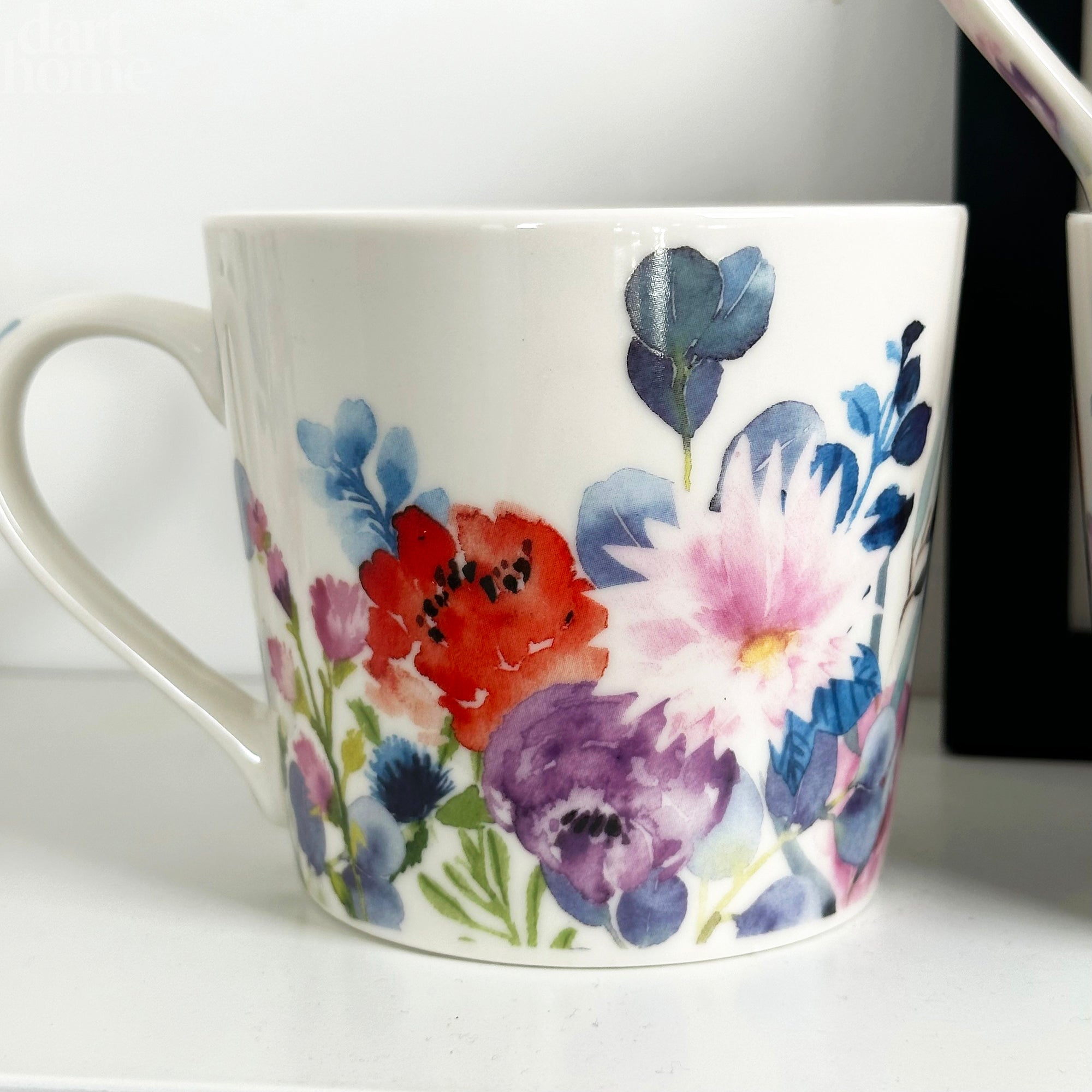 Set Of 4 Floral Meadow Mugs 400ml