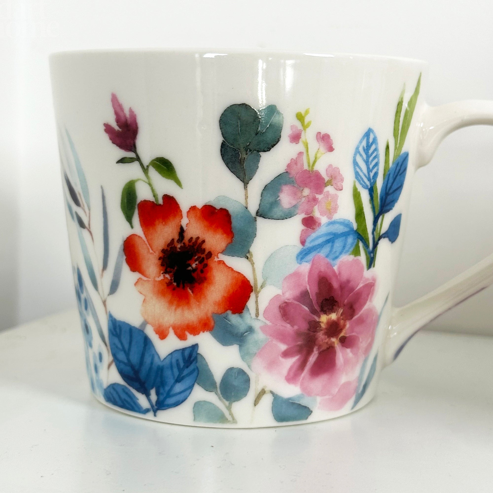 Set Of 4 Floral Meadow Mugs 400ml