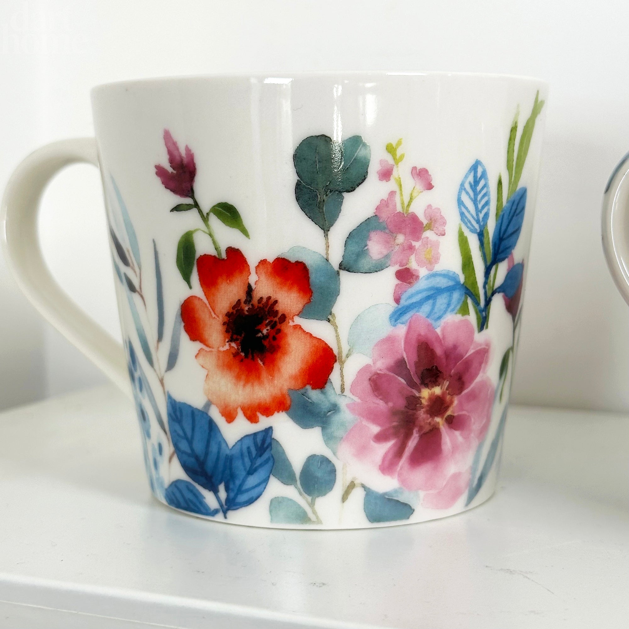 Set Of 4 Floral Meadow Mugs 400ml