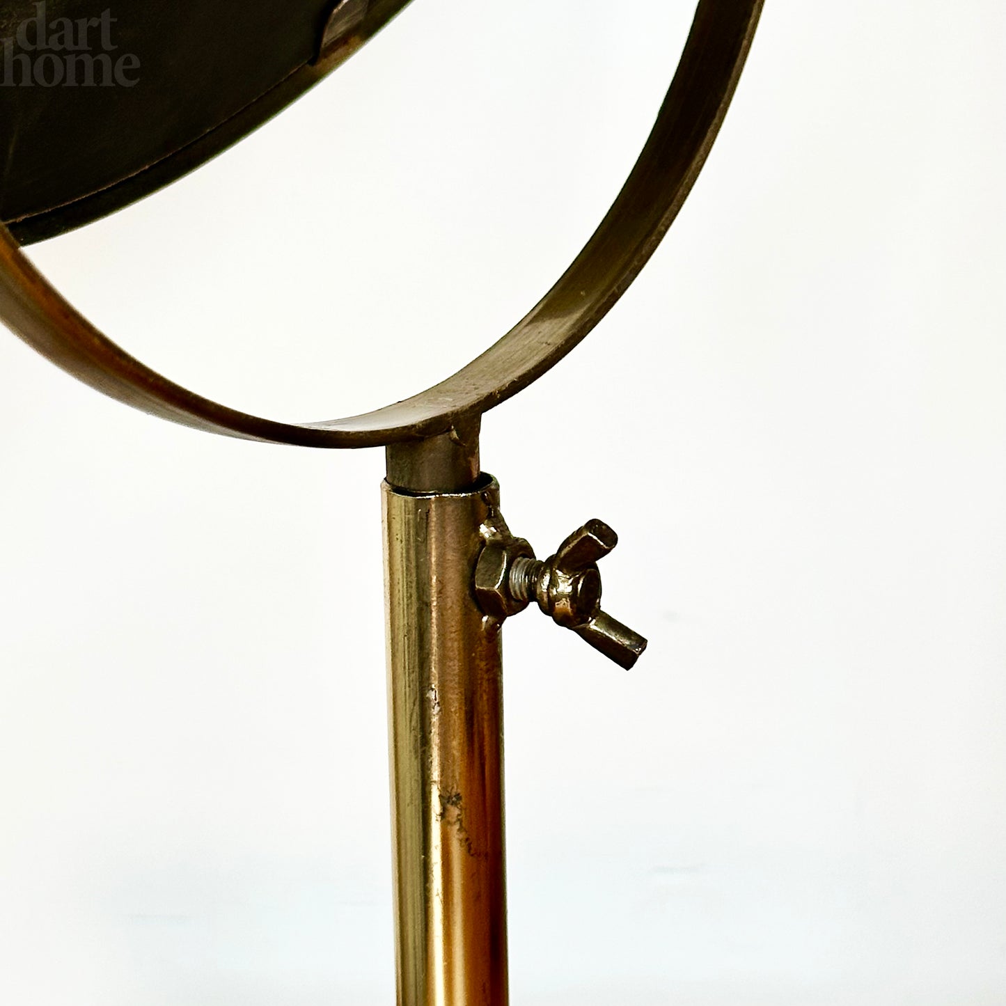 Gold Convex Adjustable Table Mirror