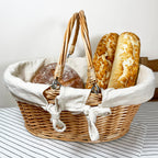 Wicker Swing Handle Shopping Basket