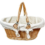 Wicker Swing Handle Shopping Basket