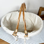 Wicker Swing Handle Shopping Basket