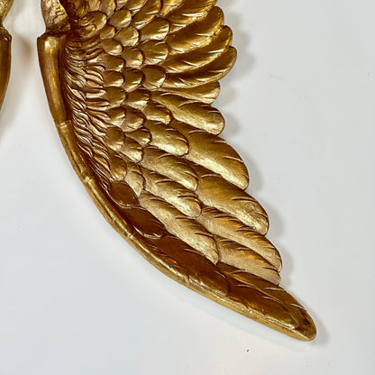 Antique Gold Hanging Angel Wings