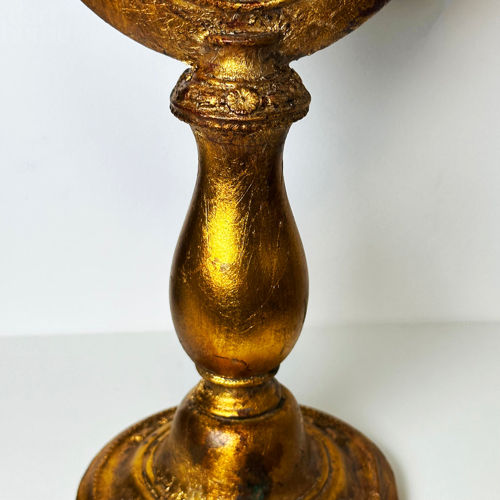 Antikgoldener Tischspiegel mit Hasenohren