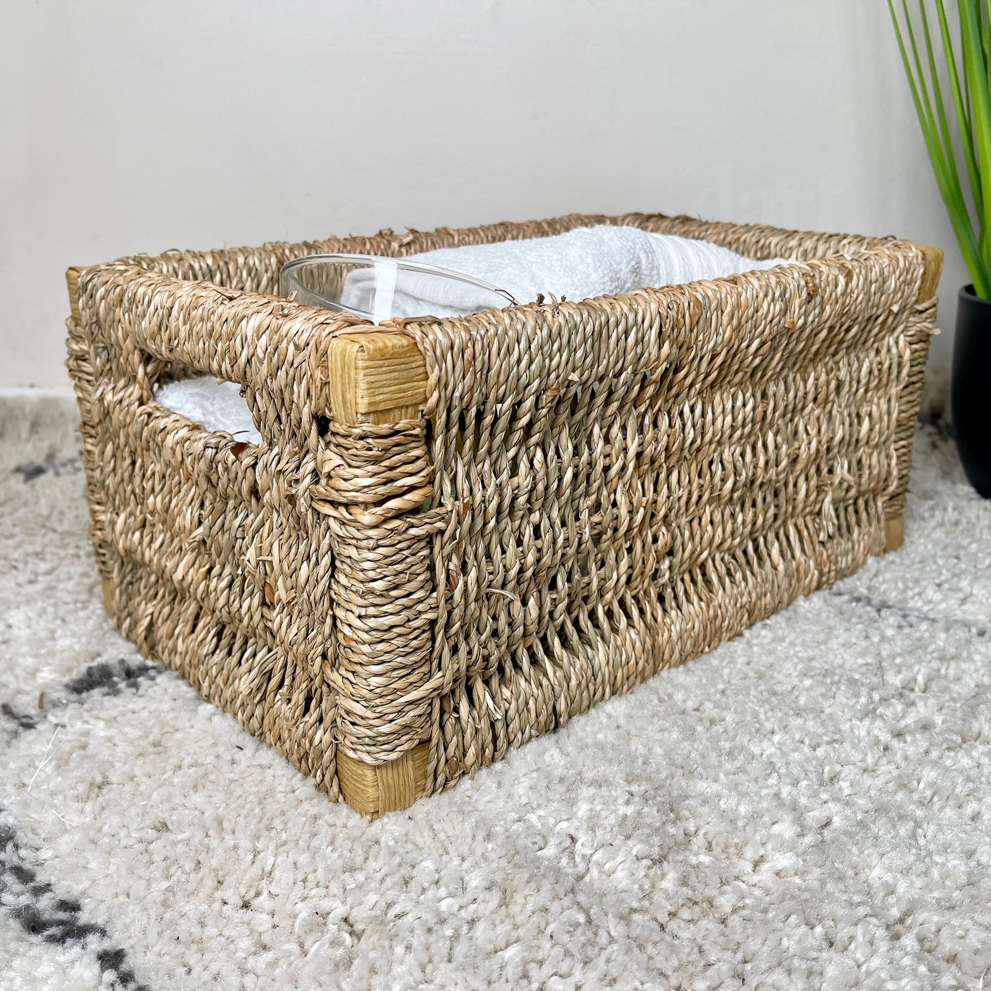 Aufbewahrungskörbe aus Seegras