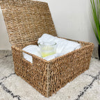 Natural Lidded Seagrass Hampers