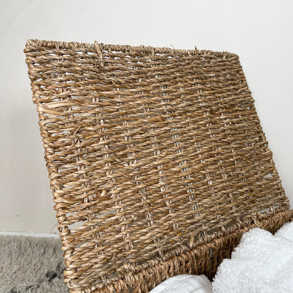 Natural Lidded Seagrass Hampers