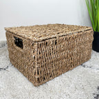 Natural Lidded Seagrass Hampers