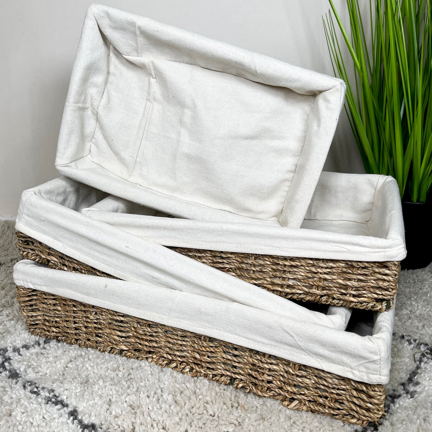 Rectangular Large Seagrass Trays