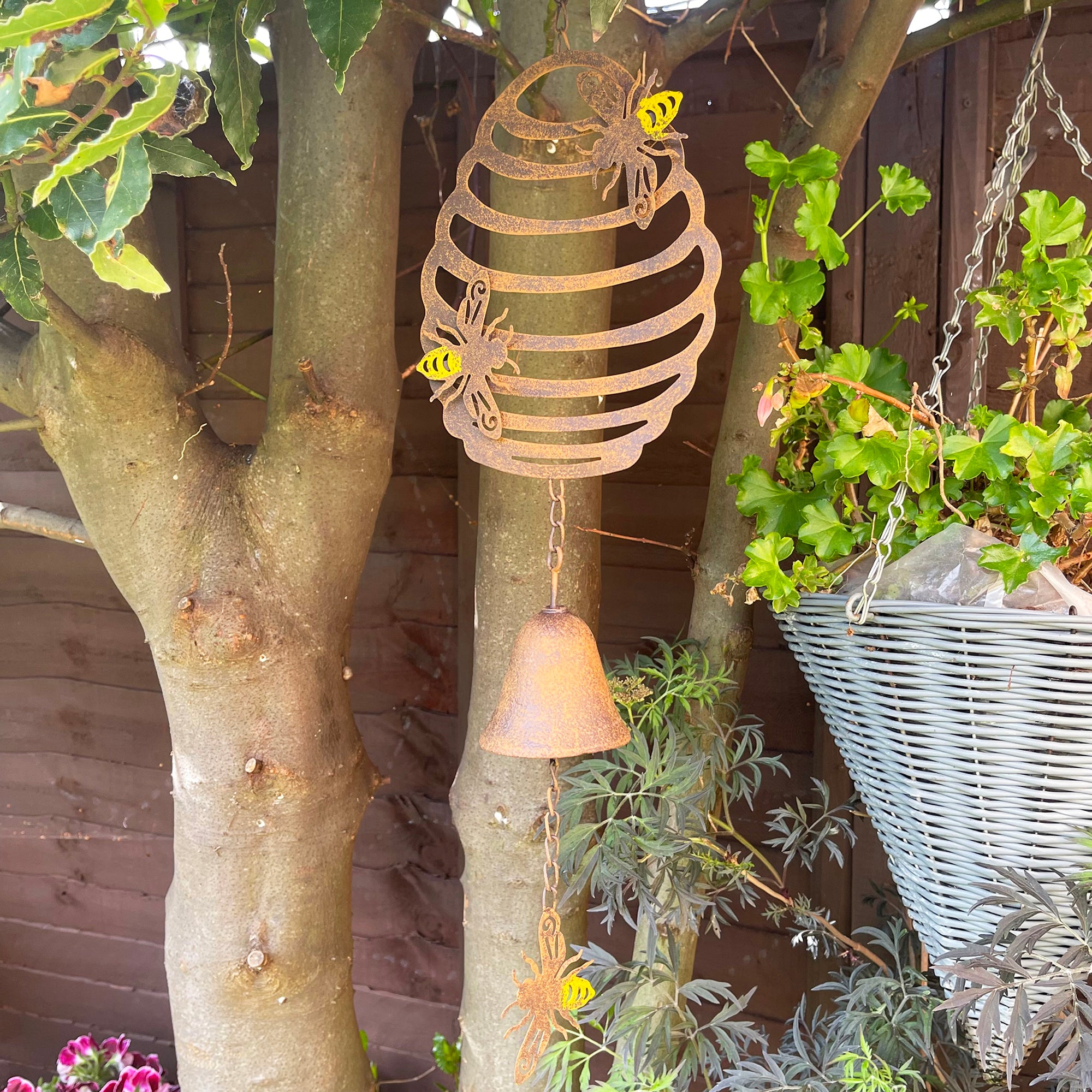 Cast Iron Bee Wind Chime
