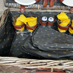 4 Person Fitted Wicker Picnic Hamper
