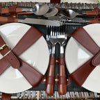 4 Person Fitted Wicker Picnic Hamper