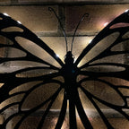 Metal Butterfly Solar Wall Art