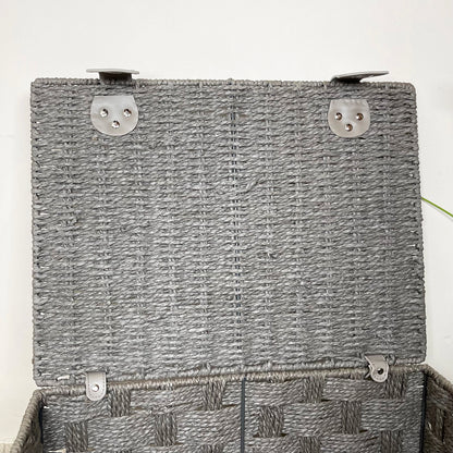 Grey Paper Rope Storage Hampers