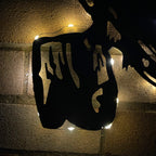 Metal Barn Owl Solar Wall Art