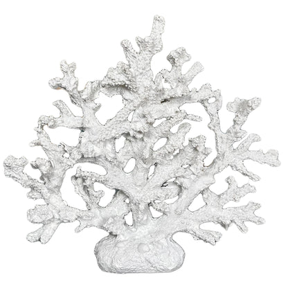 White Resin Fire Coral Sculpture