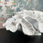 White Resin Cats Paw Coral Sculpture