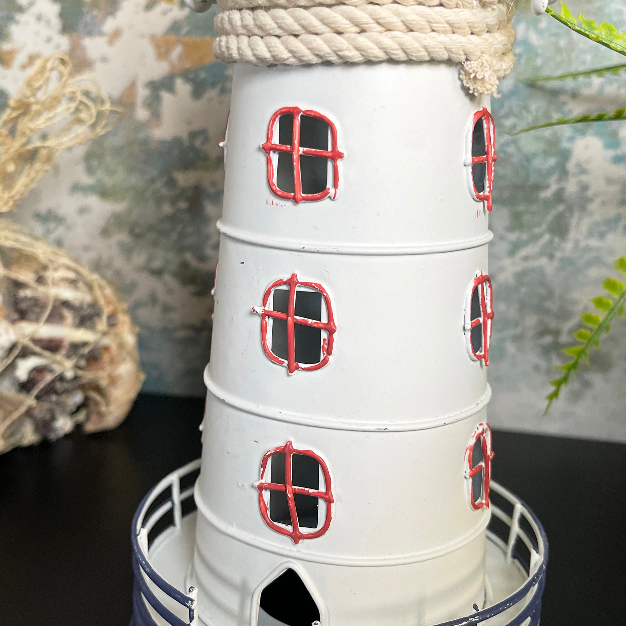 Metal Lighthouse Tealight Holder