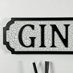 Crackled Gin Palace Street Sign