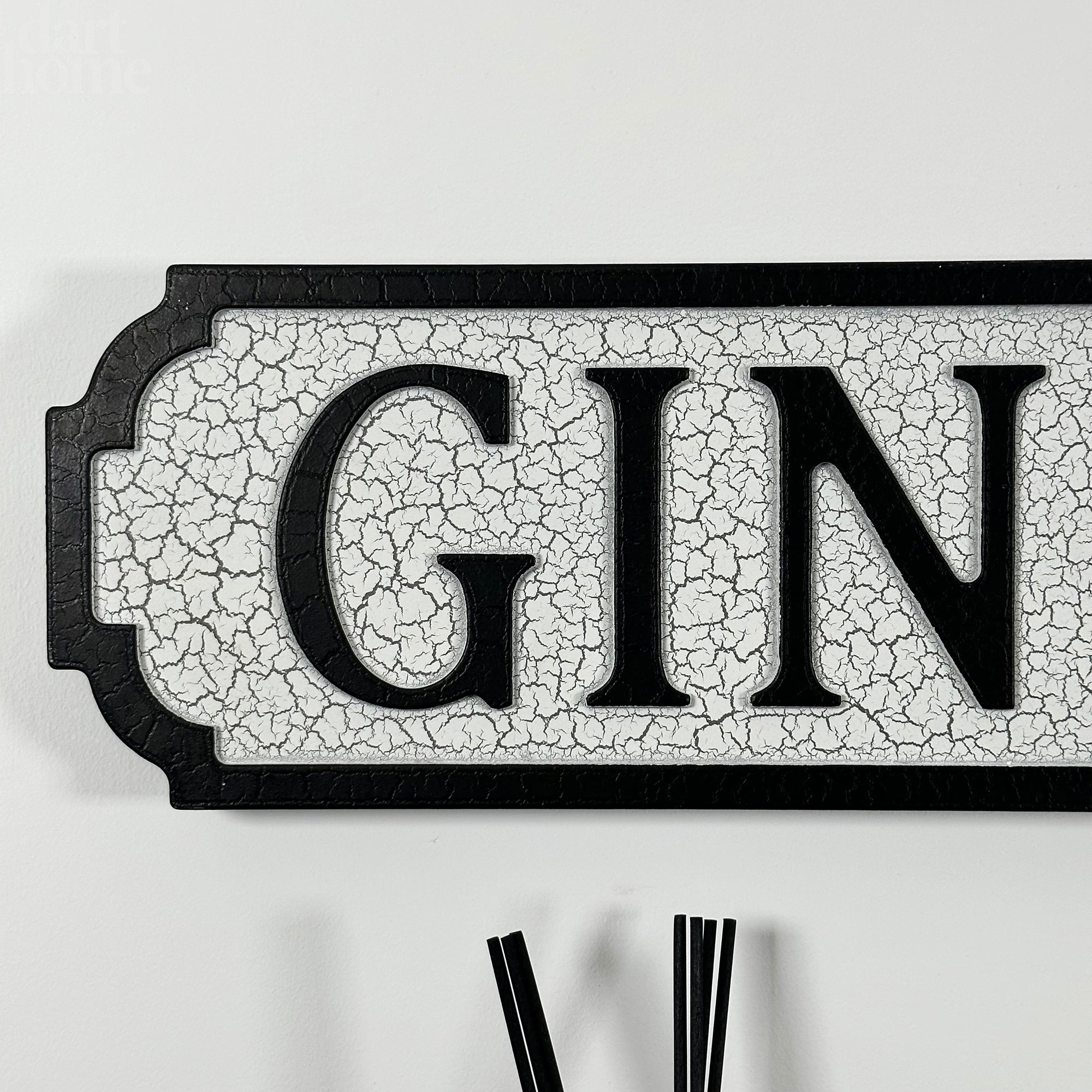 Crackled Gin Palace Street Sign