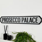Crackled Prosecco Palace Street Sign